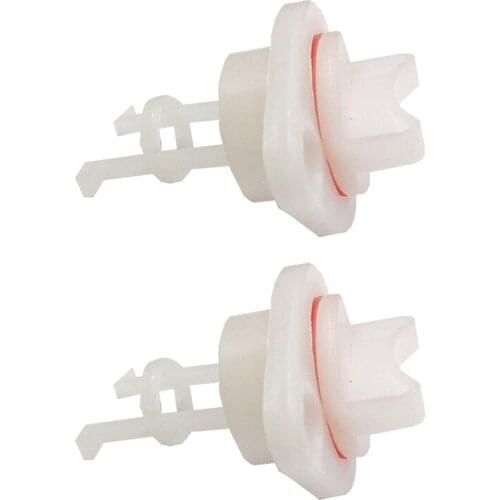 8 Pcs Boat Marine White Nylon Replacement Drain Plug & Gasket For Drain Plug