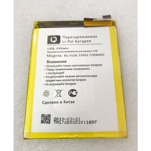 3000mAh for BQ Mobile BQ-5528L Strike Forwar Cell Phone