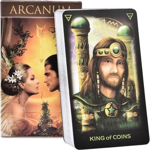 78pcs Tarot Cards Full English Arcanum Tarot With PDF Guidebook For Party Board Game Poker Mysterious Divination Board Cards