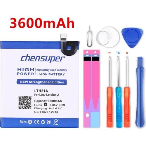 Chensuper 3600mAh LTH21A Battery For LeEco Letv Le Phone Le MAX 2 5.7 inch X821 X820 LeMax2 X822 X829 Phone Replacement Battery