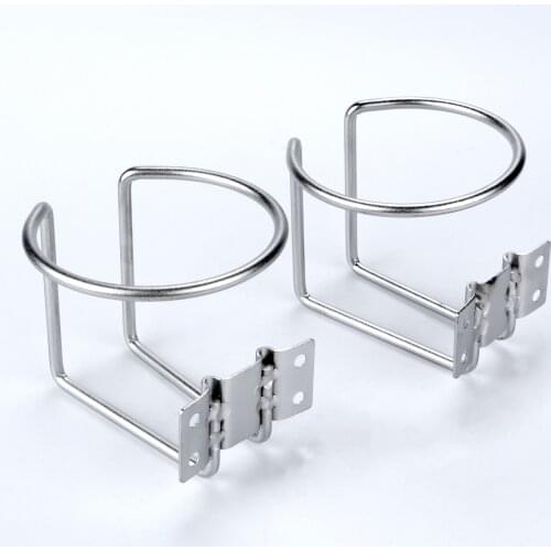 Boat Accessories Marine 2X Stainless Steel Ring Cup Drink Holder with Screws