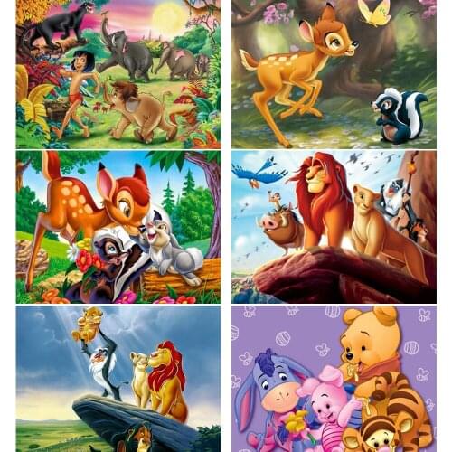 5D Diy Disney Diamond Painting Embroidery Lion King Fawn Bambi Rhinestone Kit Mosaic Handmade Home Decor Gifts Can Be Customized