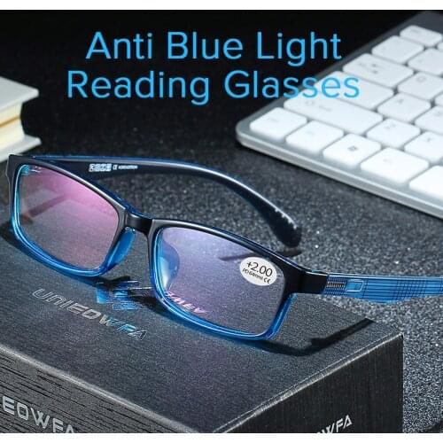 Anti Blue Light Reading Glasses Women Men With Diopter Presbyopic Eyeglasses Degree Computer Blue Ray Blocking Eyewear +1 +2 +3