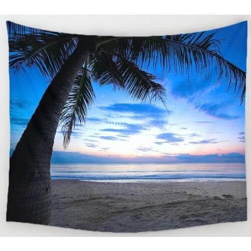 Blue Sky Beach Tapestry Wall Hanging Tapestry