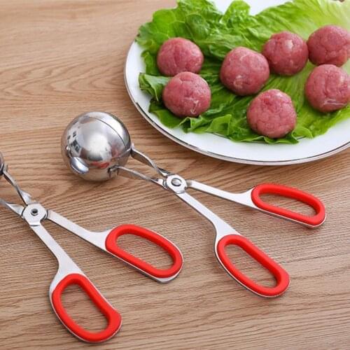 Meatball Maker Eco-friendly Rust-proof Stainless Steel Manual Meatball Cookie Dough Scoop Kitchen Accessories Gadgets cuisine
