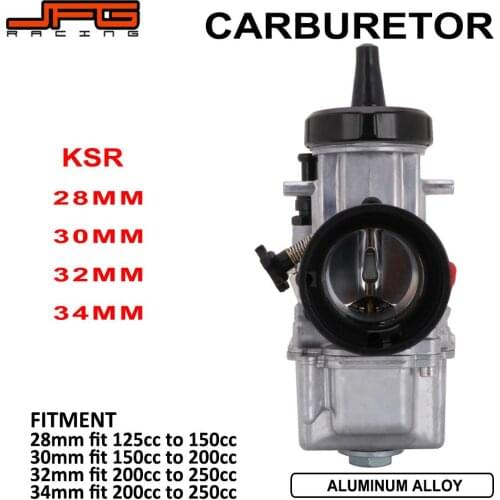 Motorcycle For KSR Universal Carburetor Carburador 28MM 30MM 32MM 34MM For KTM YAMAHA Dirt Bike Scooter ATV Quad Racing Moto