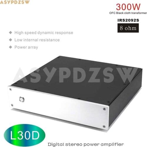 L30D HIFI Digital stereo power amplifier IRS2092S IRFB4227 IRAUDAMP9 300W 8 ohm