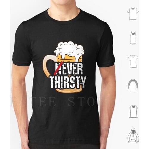 Drink Favorite Recharge Level Beer Never Thirsty T Shirt Diy Big Size 100% Cotton Celebrate Party Drink Disco Fun Christmas