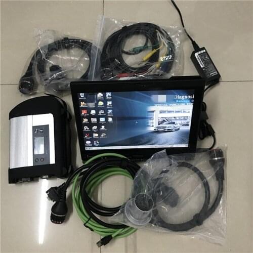 MB STAR C4 Multiplexer for Bens MB SD Connect C4 Das-Wis-Epc SSD For Merceds Car Truck Diagnostic Scanner Tool + X200t 4G Laptop