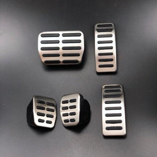 Stainless Steel Car Pedal Cover for Volkswagen Polo Bora Jetta MK4 Golf 4 IV Jetta MK4 for Audi A1 A3 TT for Skoda Fabia Rapid