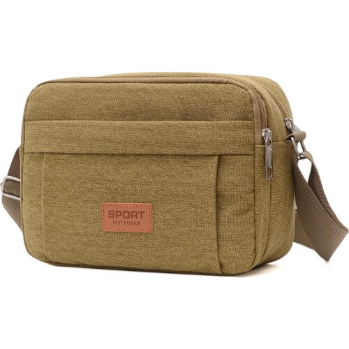 DOLOVE New Mens Crossbody Bag New 2021 Canvas Shoulder Bag Fashion Trend Mens Backpack High Capacity Messenger Bag