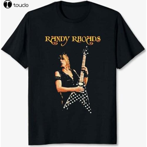 New New Randy Rhoads Rock Guitarist MenS Black T Shirt Sizes S - 5XL Cotton Tee Shirt