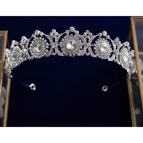 Royal Princess Brides Headbands Crystal Brides Tiaras Headpieces Evening Hair Jewelry