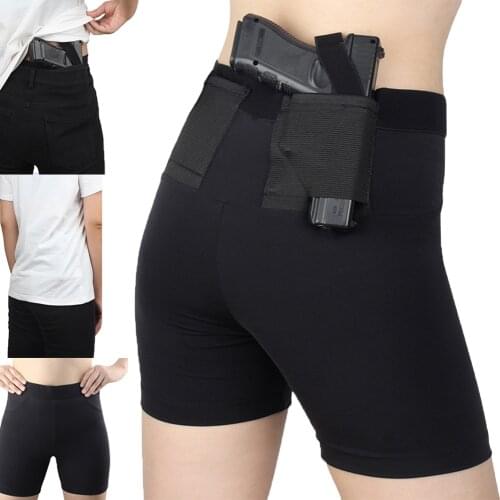 Hunting Holster Polyester Gun Concealed Short Leggings for Glock Tactical Pistol Gun Shorts Universal Holster for Man Women