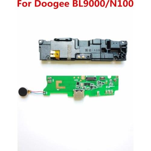 Original For Doogee BL9000/N100 Usb plug charge Board+Loud Speaker Inner Buzzer Ringer+Vibration motor Replacement Accessories