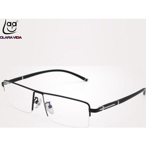 Luxury PRIVATE Custom Manual Pure Titanium Frame Business Gentleman Mens Prescription Glasses Photochromic Grey Brown