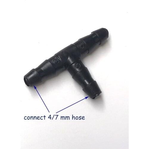 Barb Tee Connector 1/4 Inch Water Hose connectors Garden Lawn Watering Irrigation connector for 4/7 mm Hose Fitting 30pcs