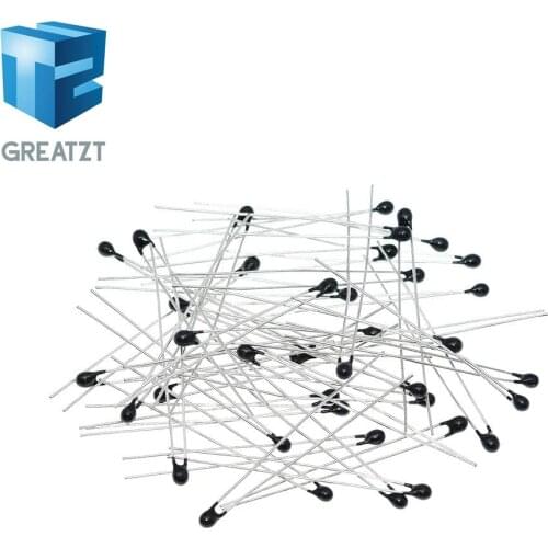 GREATZT 10PCS NTC Thermistor Thermal Resistor MF52 NTC-MF52AT 1K 2K 3K 4.7K 5K 10K 20K 47K 50K 100K 5% 3950B 1/2/3/4.7/K Ohm R