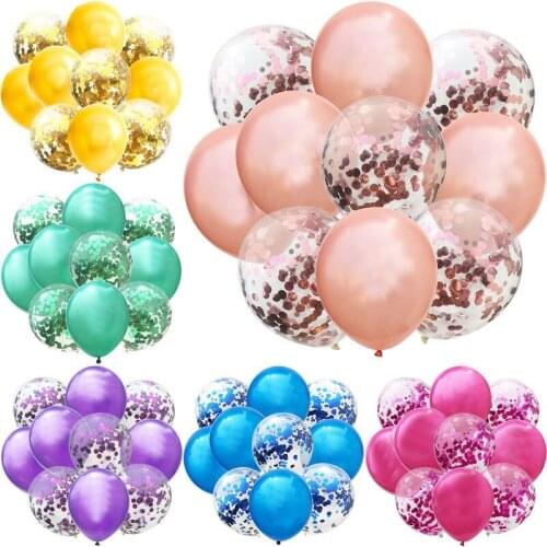 Clear Confetti Balloons Stand Gold Star Foil Confetti Transparent Balloon Arch Happy Birthday Baby Shower Wedding Party Supplies