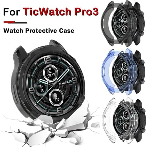 Protective case for TicWatch Pro 3 High Quality TPU cover slim Smart Watch bumper shell for TicWatch Pro3 Smartwatch