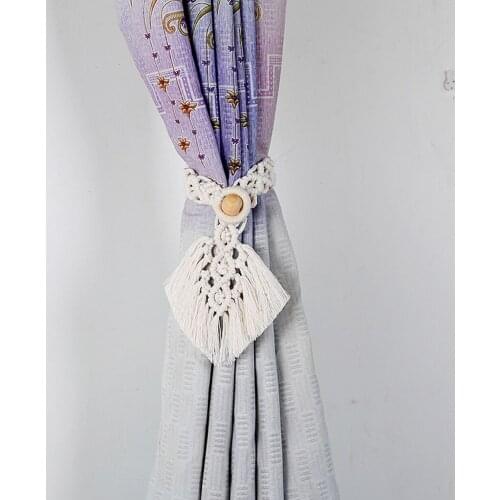 Bohemia Macrame Hand Knitting Curtain Clip Curtain Holders Tieback Clips Tie Back Curtain Accessories Home Decoration
