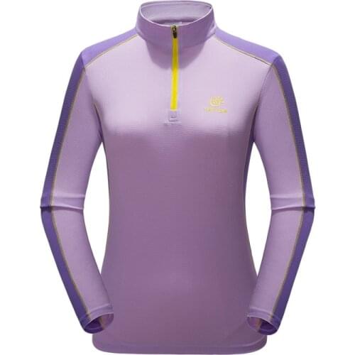 2019 New Climbing T-shirt Women Elastic Force Long Sleeve Running Cycling Women Quick dry T-shirt Breathable Fishing Shirt