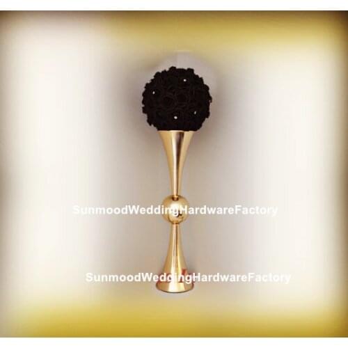 10pcs )New style gold flower stand centerpieces for wedding table decoration senyu01150