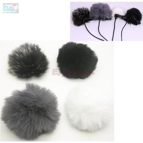 4PCS 1cm 10mm Outdoor Furry Cover Windscreen Windshield for SONY UWP-D11 Saramonic UwMic9 Wireless Deadcat Wind shield MIC
