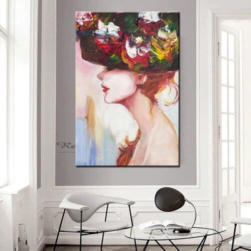 5D DIY diamond painting Abstract sexy woman diamond mosaic flower square embroidery cross stitch kit handmade home decoration