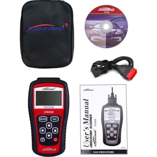 KW808 OBD2 OBDII EOBD Auto Scanner Diagnostic Live Data Code Reader Engine Control fit for CAN & all current OBD2 protocols