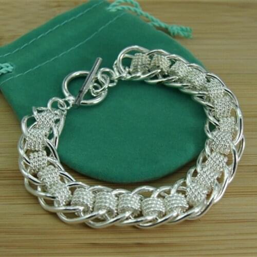 BABYLLNT 925 Sterling Silver Multi-Turn Mesh Bracelet For Women Fashion Charm Wedding Engagement Party Jewelry Gift