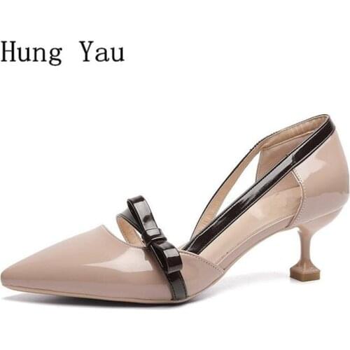 Woman Sandals Shoes 2018 Summer Style Pumps High Heels Butterfly-knot Pointed Toe Sandals Shoes Women Fashion Slippers Shoes