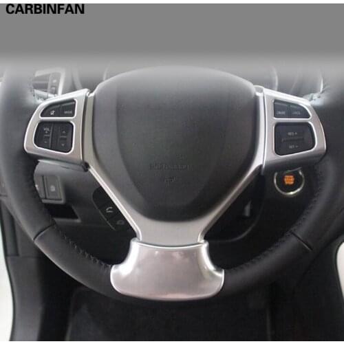 For Suzuki Vitara Steering Wheel Cover Abs Chrome Steering Wheel Moulding Car Styling Matt Interior Stickers 3Pcs/Set