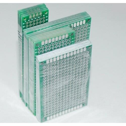 20pcs Electronic PCB Board Printed Prototype Paper Circuit Board Stripboard PCB Solderless Breadboard For Copper Plate