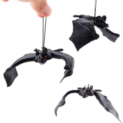 Halloween Simulation Animals Bats Hanging Decor Halloween Decorations Horror Props Pendant for Home Haunted House Garden