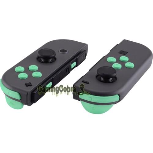 Mint Green Custom Soft Touch Repair ABXY Direction Keys SR SL L R ZR ZL Trigger Full Set Buttons w/ Tools for NS Switch Joy-Con