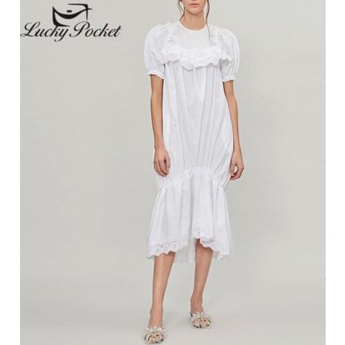 Белые летние платья Lucky Pocket China At AliExpress