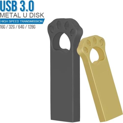 Multi-Function USB 3.0 Metal cat paw Pen Drive USB Flash Drive 8GB 16GB 32GB 64GB 128GB USB Flash Memory Stick Pendrive USB Disk
