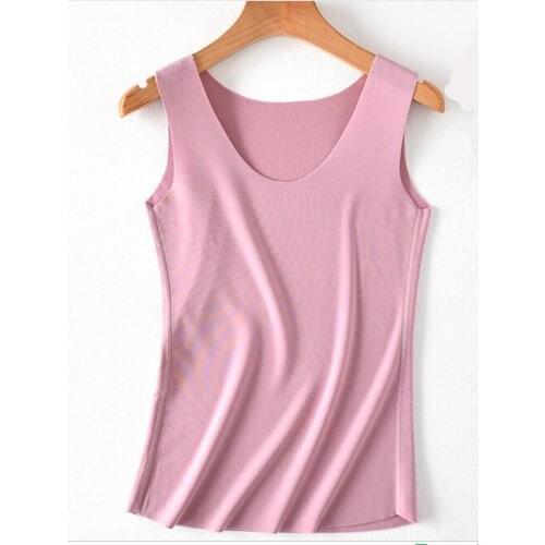 Fashion Warm Tank Top Women Winter Velvet Thick Vest Soft Underwear Female Sleeveless T shirt White Black Bottoming Bustier Top