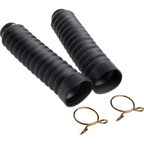 New 2Pcs 30mm Universal Motorcycle Rubber Front Fork Cover Gaiters Gators Boots Dropshipping