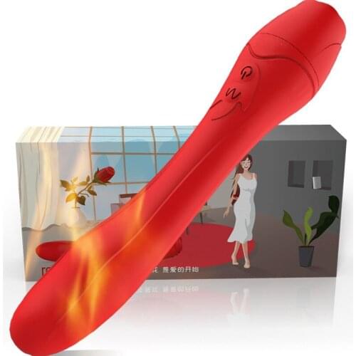 New Heating G Spot Vibrator 10 Speed Dildo Vibrator For Soft Magic Wand Female Clitoris Massager Masturbator Sex Toys For Women