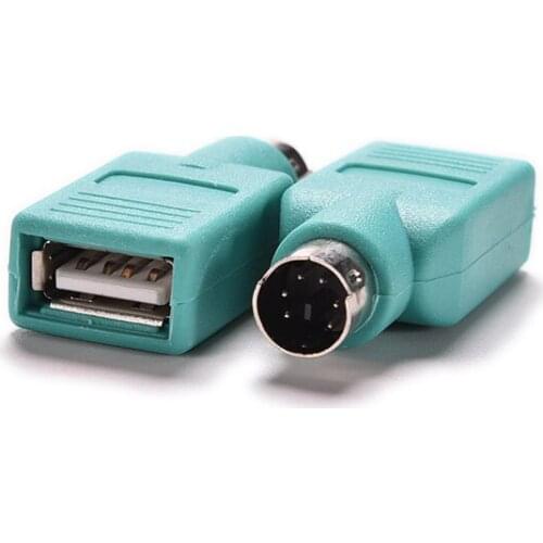 USB Female in to PS2 Male Adapter Converter for Computer PC Keyboards Mouse 2PCS