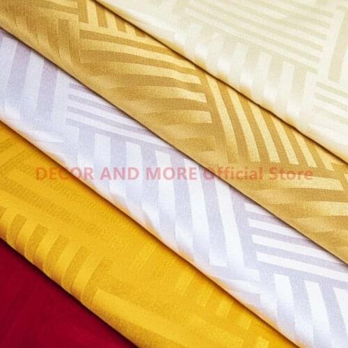 Polyester Jacquard Solid Fabric Thick Curtain Cloth Stripe DIY Fabrics Tablecloth/Napkin/Sofa Cover 320X100CM
