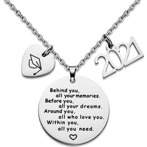 Class of 2021 Graduation Gifts She Believed She Could so She Did Inspirational Necklace High School College Graduation Gifts