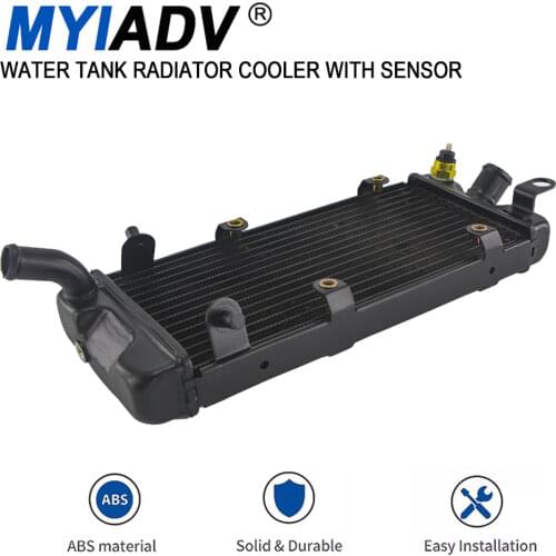 Water Tank Radiator Cooler With Sensor For Honda Shadow VT600 VLX400 VLX600 Steed 400 600 Motorcycle Water Cooling Accessories