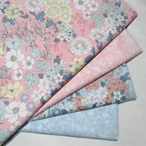 100% cotton cloth twill fabric Big flower printing DIY baby Home textile bedding handmade patchwork quilting fabric