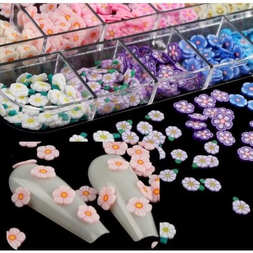 Ultra-thin Love Flower Rabbit Nail Sequins Colorful Sliced Powder Glitter Nail Art Design Decoration Clay Slice Accessories Tool