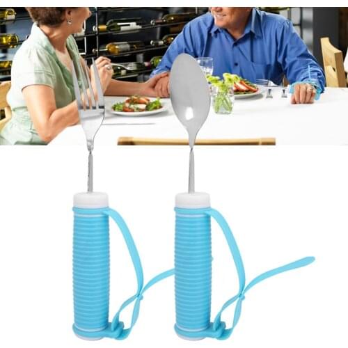 Household Durable Stroke Elderly Auxiliary Tableware Disabled Hand Anti-Shake Eating Aid Accessory Anti-Slip Eating Spoon Tool
