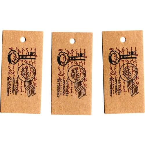 ZERZEEMOOY wholesale DIY ZAKKA homemade Kraft paper tags bookmark mood message card you can be anytning100pcs/lot 58x28x0.3mm