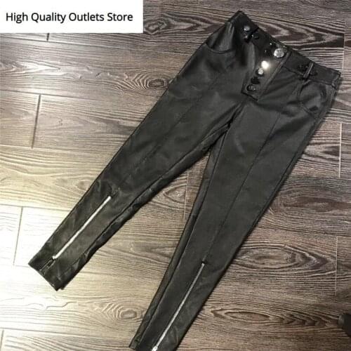 Real leather legging lady genuine leather pants fashion women real leather pants